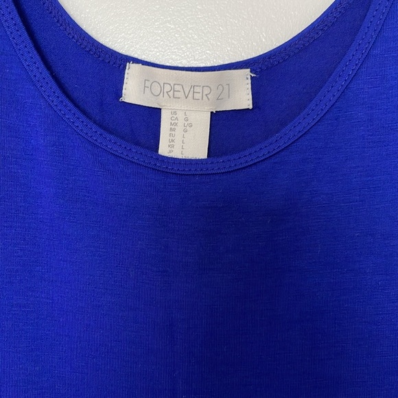 Forever 21 Blue Tank Top - Picture 2 of 9